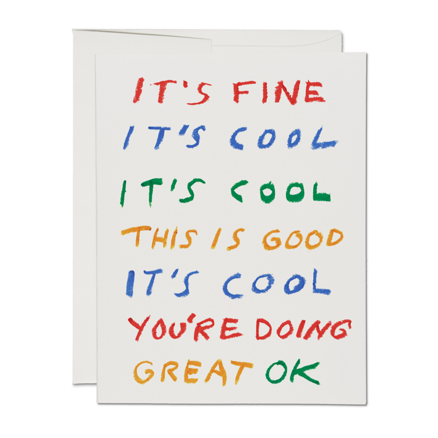 Fine Cool Good Encouragement Card