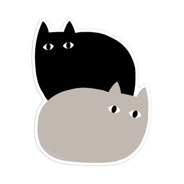 Loaf Cats Sticker by Worthwhile Paper