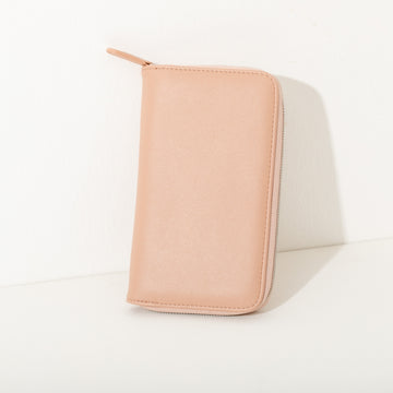 Luna Travel Jewelry Wallet in Blush by Brouk & Co