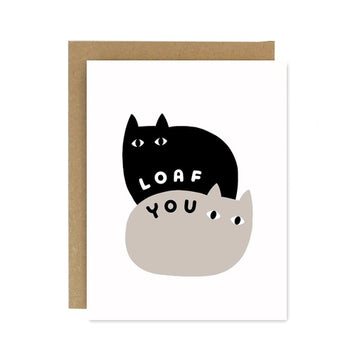 Loaf You Cat Love Card by Worthwhile Paper
