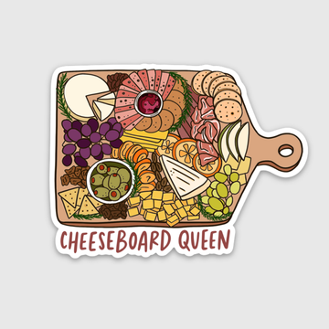 Cheeseboard Queen Charcuterie Sticker by Brittany Paige