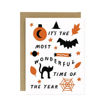 Most Wonderful Time of the Year Halloween Card by Worthwhile Paper