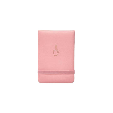 Middle Finger Pocket Journal in Pink by Golden Gems
