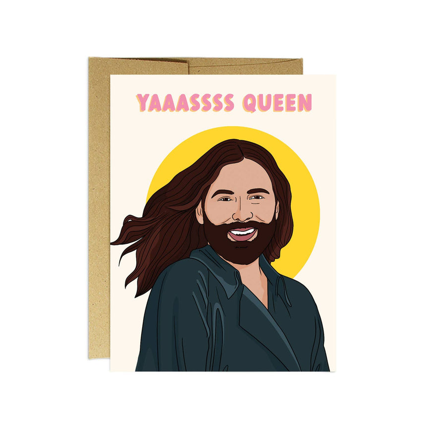 JVN Yas Queen Encouragement Card by Party Mountain Paper