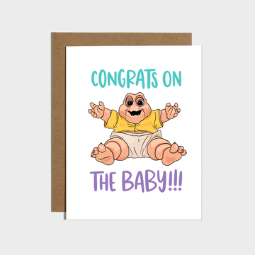 Dinosaurs Congrats On The Baby Card by Brittany Paige