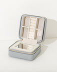 Leah Travel Jewelry Box in Grey by Brouk & Co