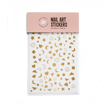 Metallic Gold Nail Art Stickers by Glam & Grace