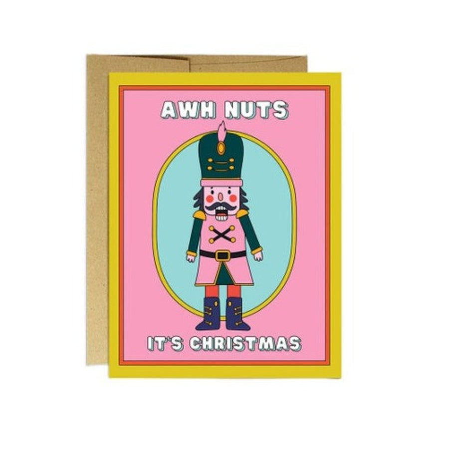 Awh Nuts Nutcracker Christmas Card by Party Mountain Paper