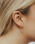 Birthstone Charm Earrings