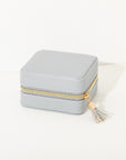 Leah Travel Jewelry Box in Grey by Brouk & Co