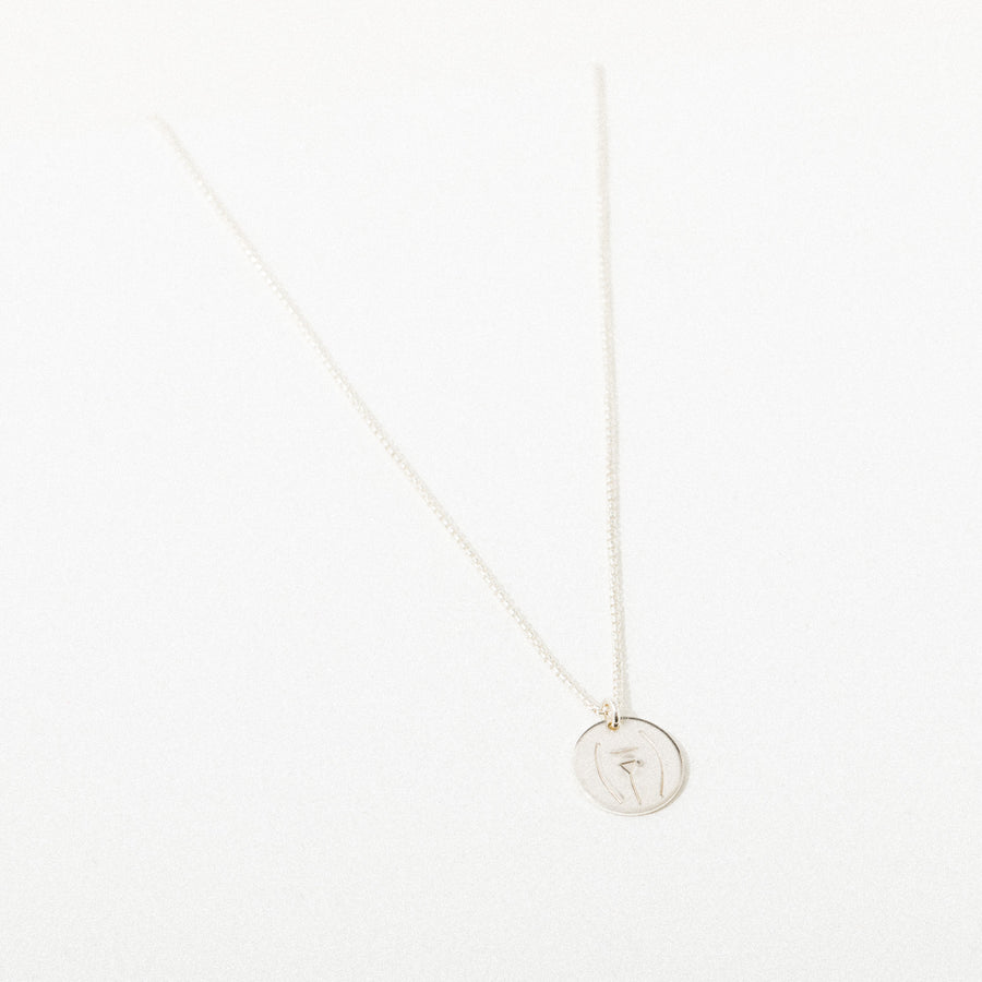 C-Section Pendant Necklace