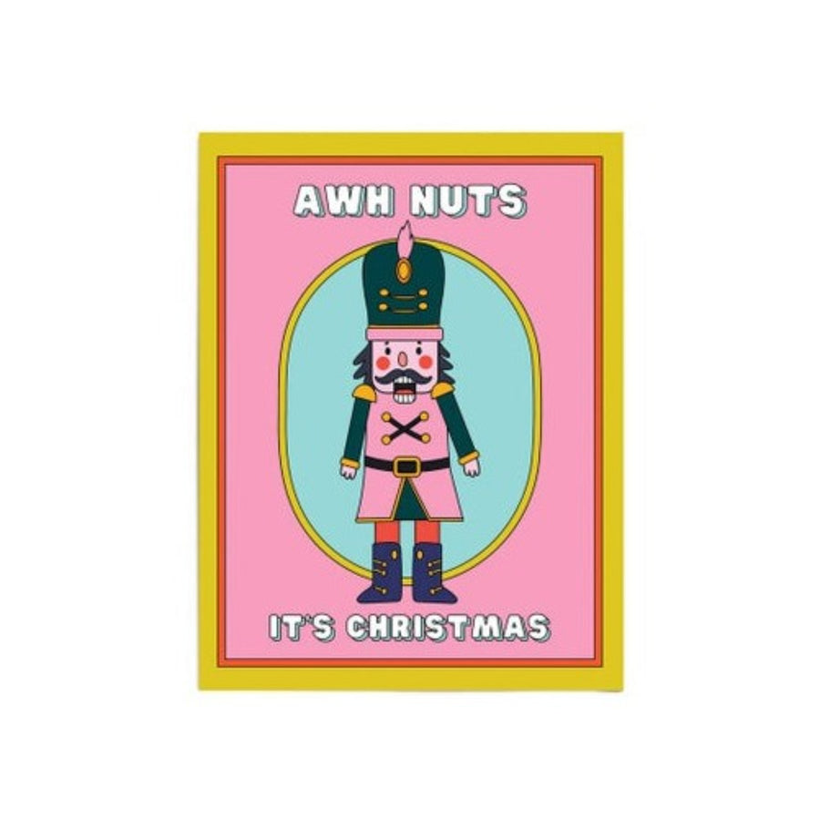 Awh Nuts Nutcracker Christmas Card by Party Mountain Paper