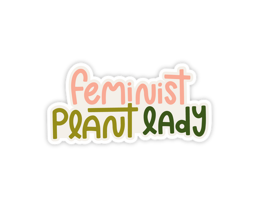 Feminist Plant Lady Sticker by Twentysome Design