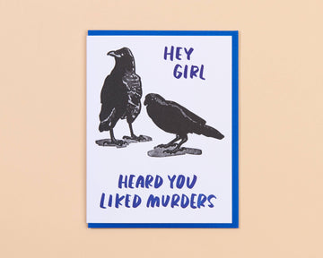True Crime Crows Card by And Here We Are