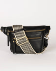 Beck Leather Bum Bag in Black