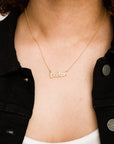 Badass Script Necklace