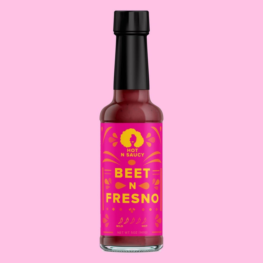 Beet N Fresno Hot Sauce by Hot N Saucy