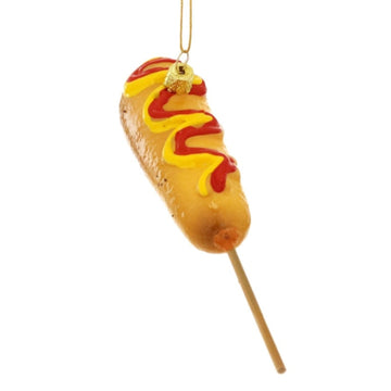 Corn Dog On a Stick Ornament by Cody Foster